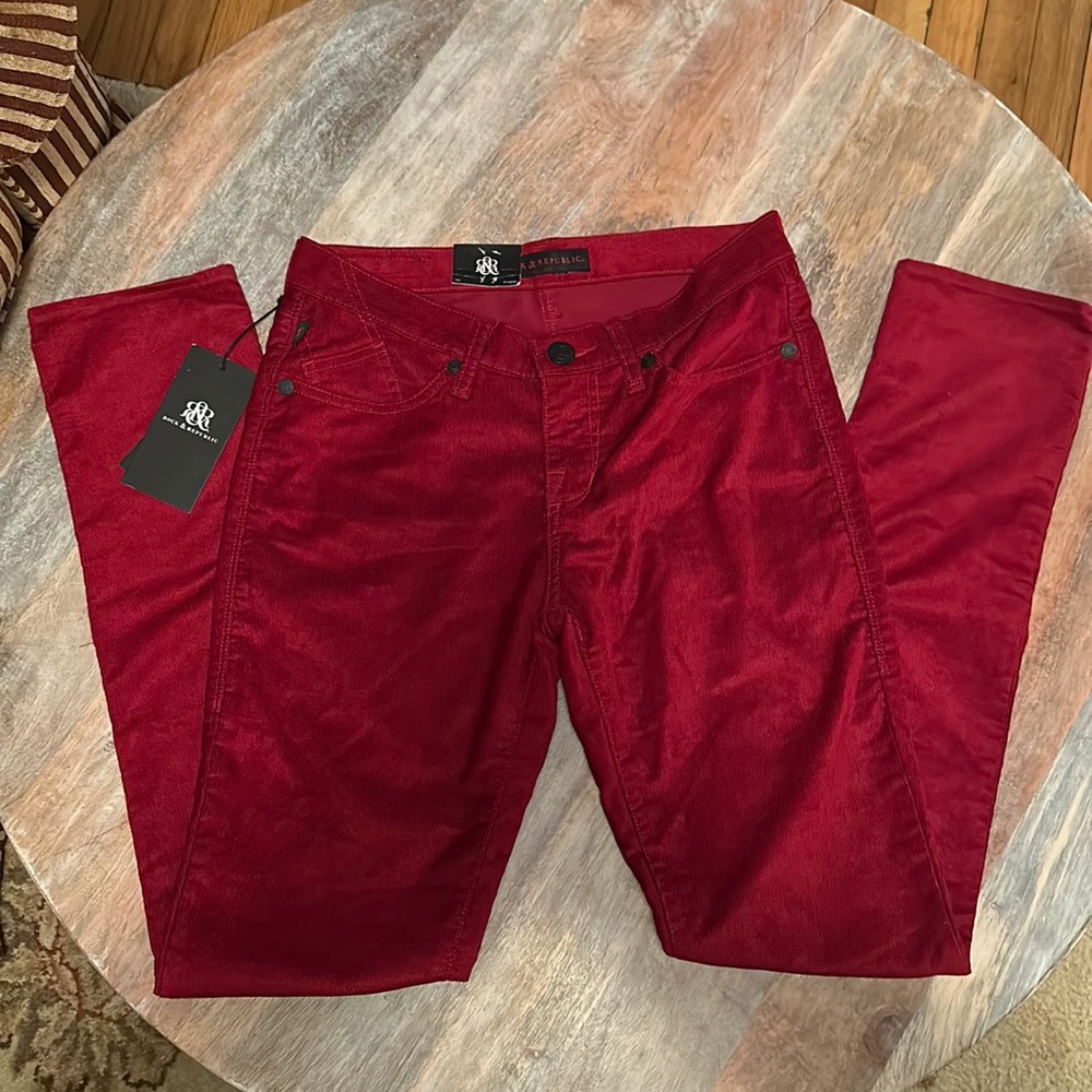 Rock & Republic Red corduroy pants